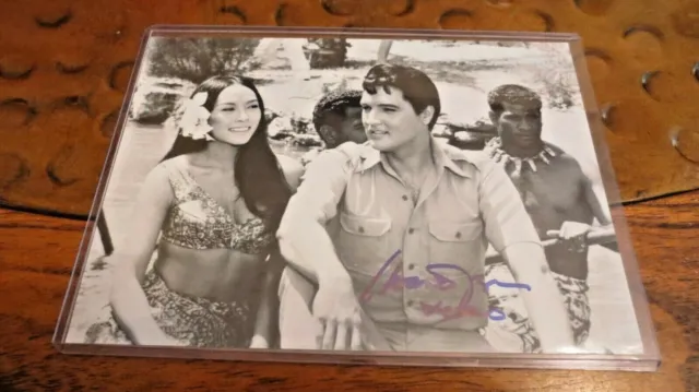 Irene Tsu w/ co-star Elvis in Paradise, Hawaiian Style signed autographed photo