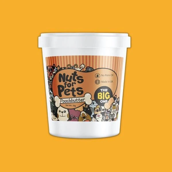 Nueces para mascotas mantequilla de penute nutricional grasa saludable sabrosa perro cachorro grande uno 1 kg