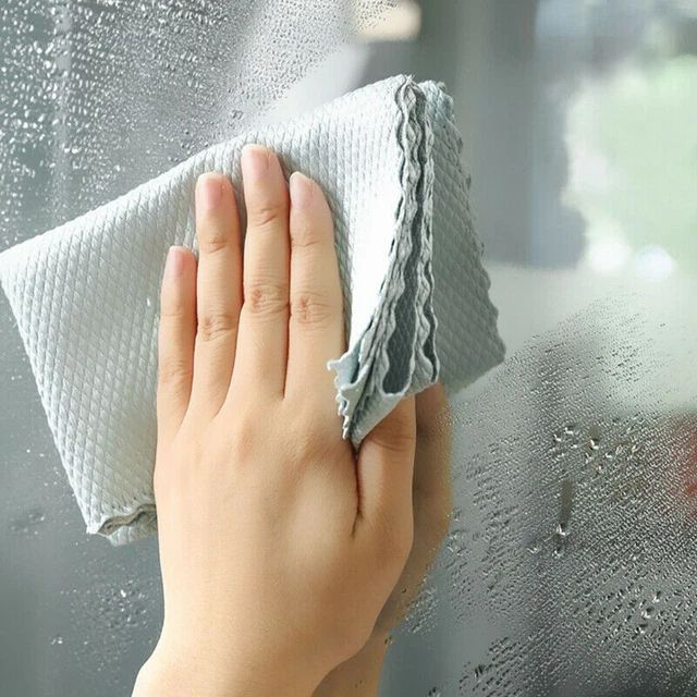 5 PCS NanoScale Streak-Free Miracle Cleaning Cloths Kitchen Rag Reusable Tool 5