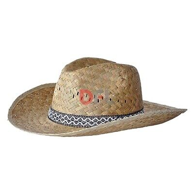 Cappello da sole di paglia per giardinaggio contadino uomo donna cowboy