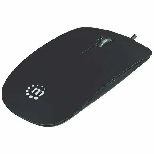 Anhattan 177658 Silhouette Optical Mouse (Black)