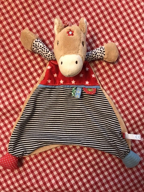 Baby Gliich Horse Donkey COMFORTER SOFT CUDDLE TOY BLANKIE DOUDOU SOOTHER