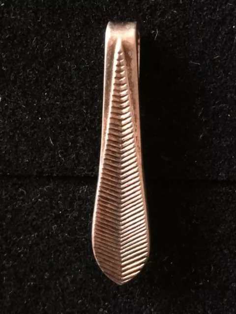 Silber Krawattenklammer in Form einer Krawatte Silber 835er Punze