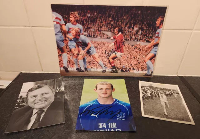 Signed Sport's Photos , Wayne Rooney, George Best , Brendan Foster & Peter Allis