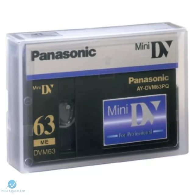 Panasonic Mini DV Tape AY-DVM63PQ Professional Quality 63min - UK NEW Genuine