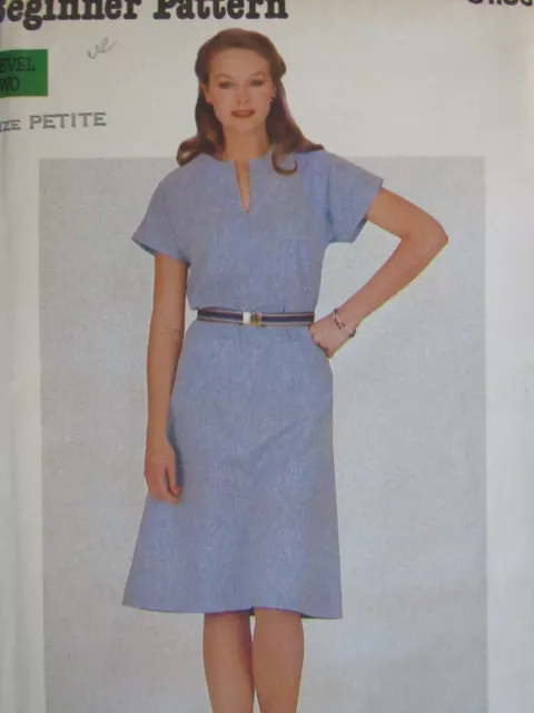 Easy OOP BUTTERICK 3763 Misses Loose-fitting Dress PATTERN Pt/6 & M/12-14 UC
