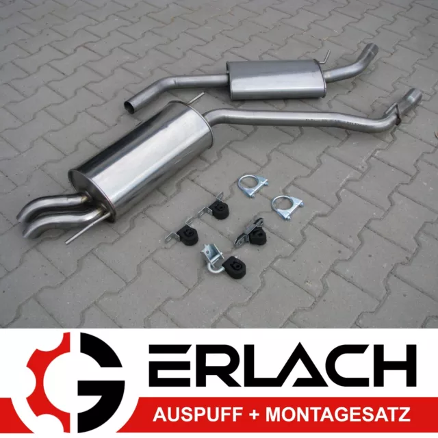 EDELSTAHL Auspuff für Vw Transporter T4 2.5 TDI kurzer Auspuffanlagen 3670