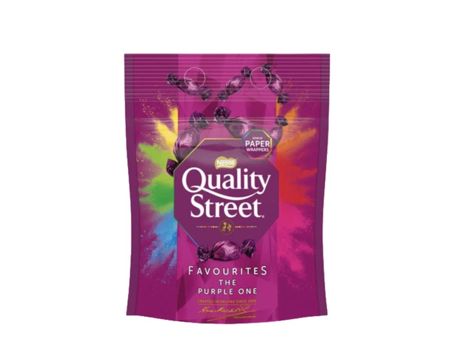 BRAND NEW - Nestle Quality Street Favourites The Purple One 334g Pouch Gift Xmas