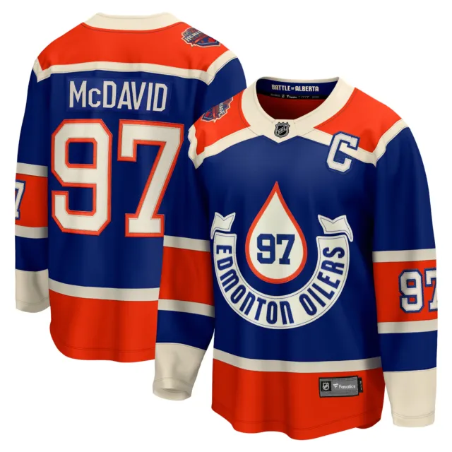 Connor McDavid #97 - Autographed & Framed Edmonton Oilers Royal Blue Reebok  Replica Hockey Jersey - NHL Auctions