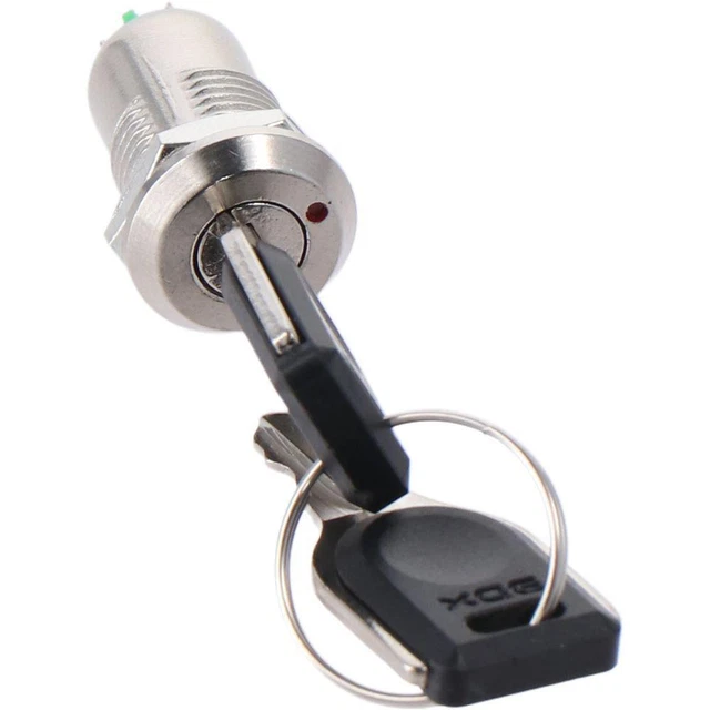 5pcs 12mm Key Switch On/Off  Durable