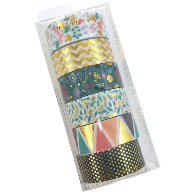 6 rollos de cintas adhesivas cintas decorativas diario calcomanías de papel hágalo usted mismo planificador chatarra