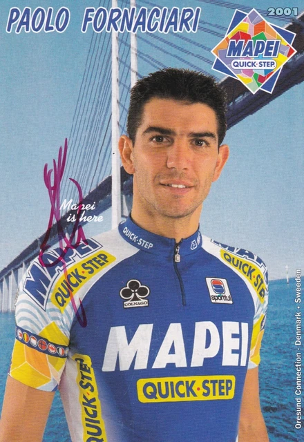 CYCLISME carte cycliste CHANN McRAE équipe MAPEI Quick-Step 2000