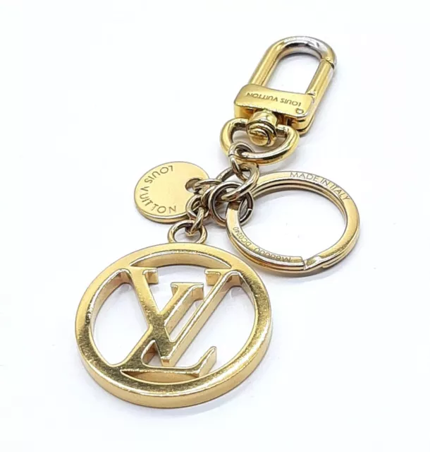 Louis Vuitton Speedy Ancursion Bag Charm Key Chain Gold Yellow LV