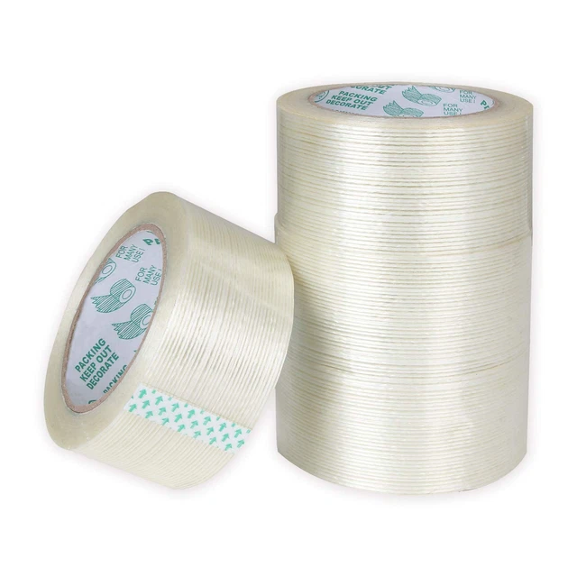 4 Pack Filament Tape 2 Inch X 82FT, ZOEYES Heavy Duty Reinforced Strapping Tape