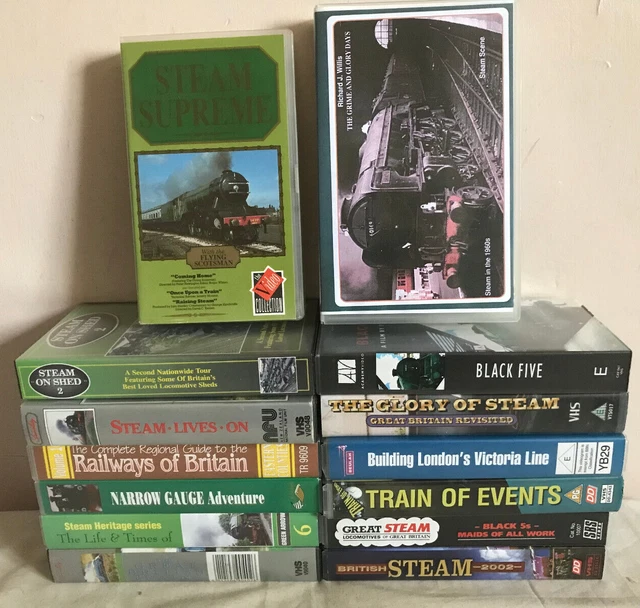 14XTRAIN RAILWAY STEAM VHS Bundle Job Lot Black Five Story Britain