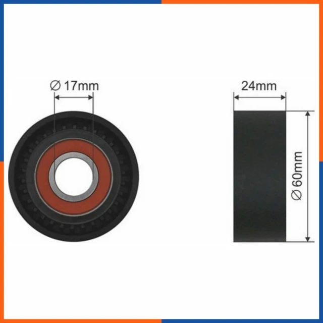 Galet tendeur de courroie d'accessoire pour AUDI | 06L903133D, 422276, T39272