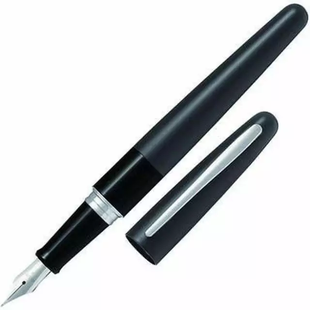 NEW Pilot Metropolitan Fountain Pen Black Medium NIB + Ink + Gift Box