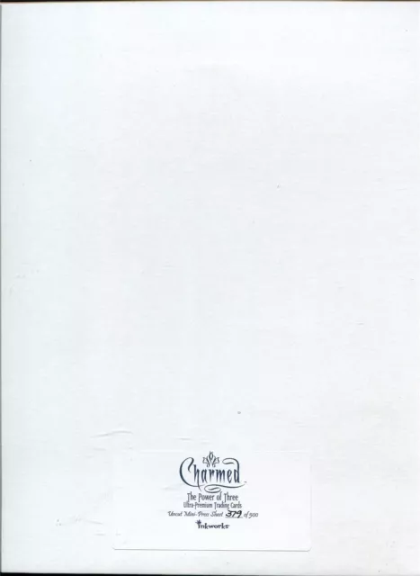 Charmed Power Of Three ''Power Of Three'' Uncut Mini Press Sheet Ltd / 500