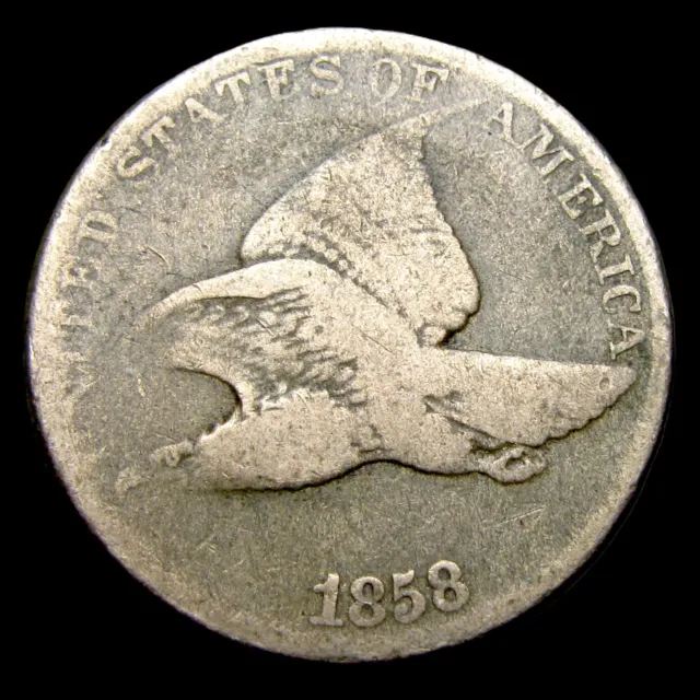 1858 Flying Eagle Cent Penny ---- Nice Coin ---- #UU079