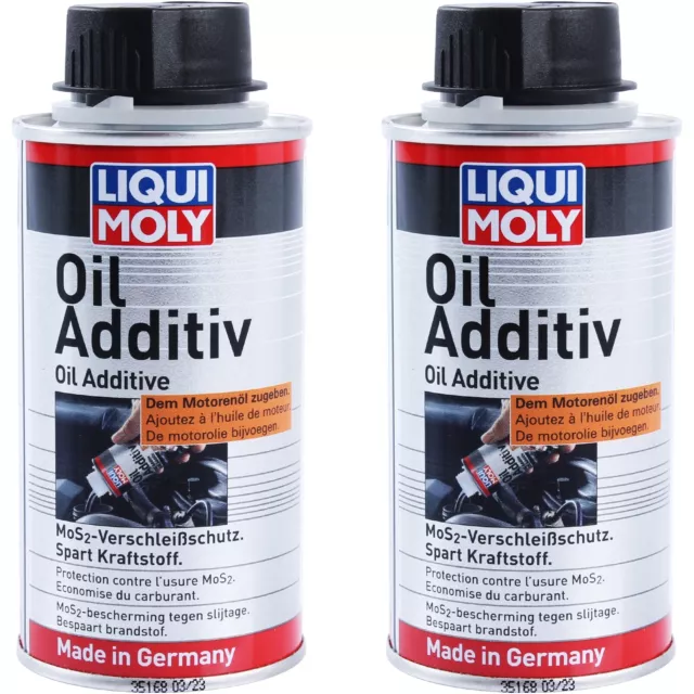 2x LIQUI MOLY 1011 ÖL ADDITIV ÖLZUSATZ 125mL ÖL ZUSATZ MoS2 VERSCHLEISS-SCHUTZ