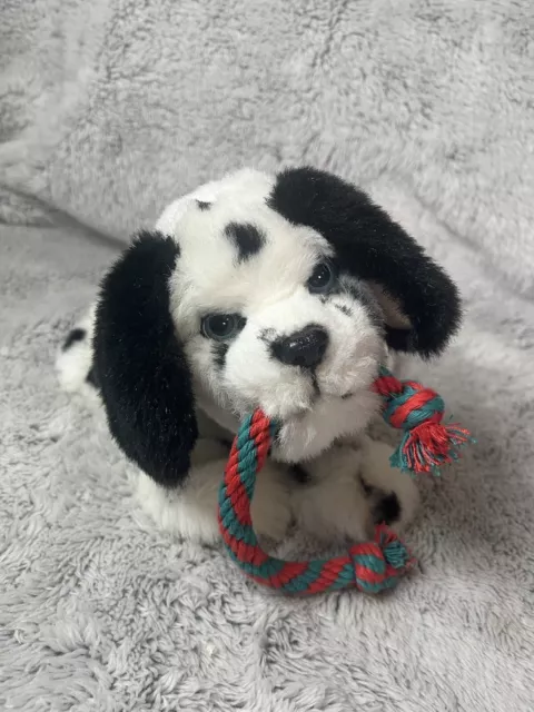 FurReal Friends Pets Dalmation w Toy Rope 2006 Interactive Dog Plush Tuggin Pup