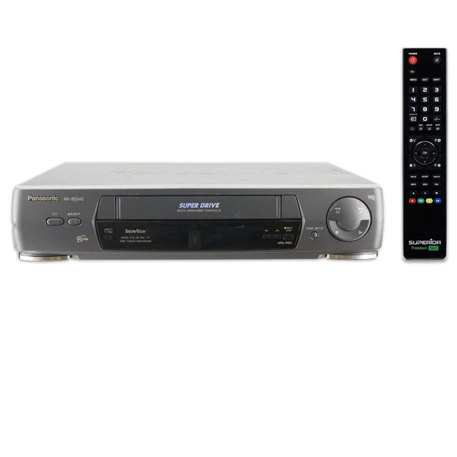 PANASONIC NV-SD240 VIDEORECORDER VHS VCR Kassettenrekorder Cassetten FB ...