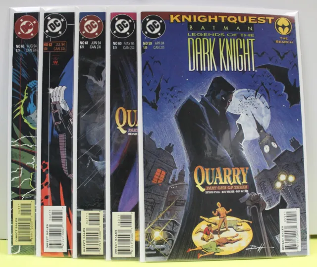 "Batman: Legends Of The Dark Knight" Lot -5 Issues #59-#63 -High Grade Dc Comics