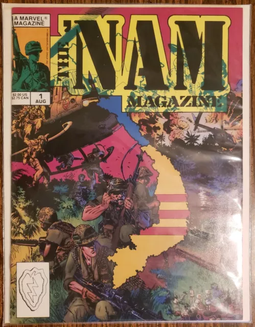 The 'Nam Magazine #1 ~ Vf/Nm August 1988 Marvel Comics ~ Vietnam War Stories