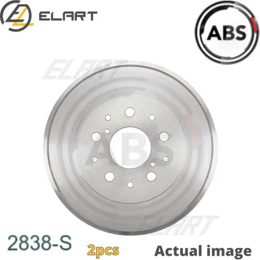 2X BRAKE DRUM FOR TOYOTA HILUX/VI/Pickup/MIGHTY/TIGER TACOMA 2L2KD-FTV 2.5L 4cyl