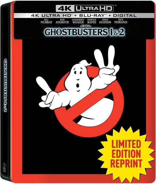 Ghostbusters 1 & 2 ( U.S Édition Limitée Steelbook 4K Ultra HD + Blu-Ray +