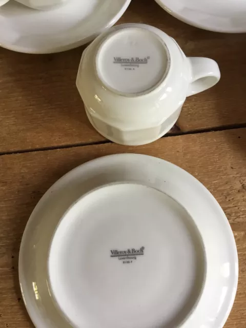 5 tasses et sous tasses VILLEROY et BOCH 3