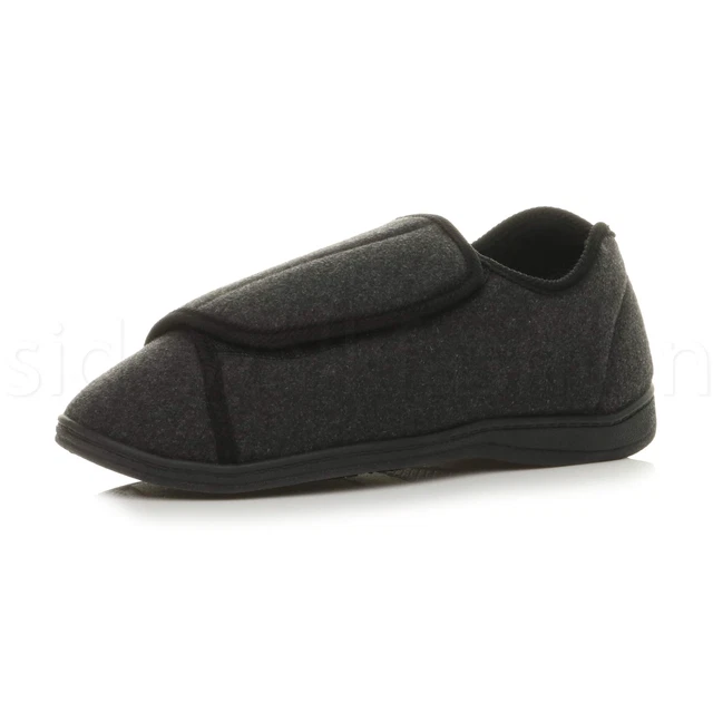 Scarpe da interno regolabili per diabetici larghe vestibilità uomo comfort lounge taglia 10 44