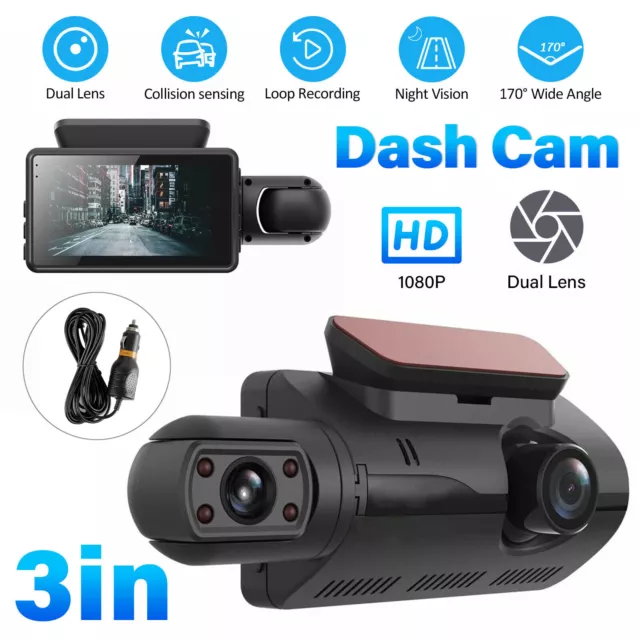 Car DVR Video Dashcam Full HD 1080P Auto Kamera KFZ Nachtsicht Recorder G-Sensor