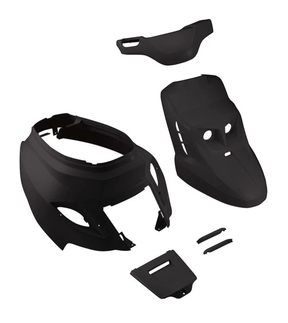 Kit 7 Carénages Plastique Noir Pour Yamaha BWS/BW's Booster (2004-2016) - TNT - Neuf En Emballage