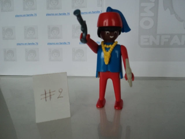 Figurine Playmobil Pirate Vintage 1983 | Crochet Et Longue-vue | Set 3542/3550 | Occasion Bon état