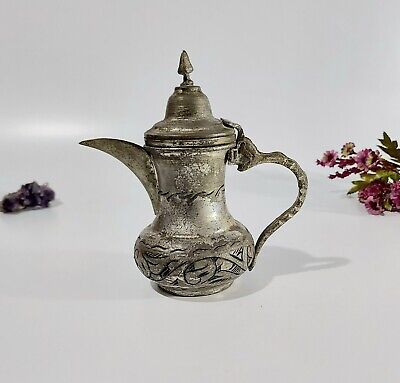 Vintage Etched Copper Teapot, Tea Maker Kettle, Turkish Tea Maker, Hand Forged