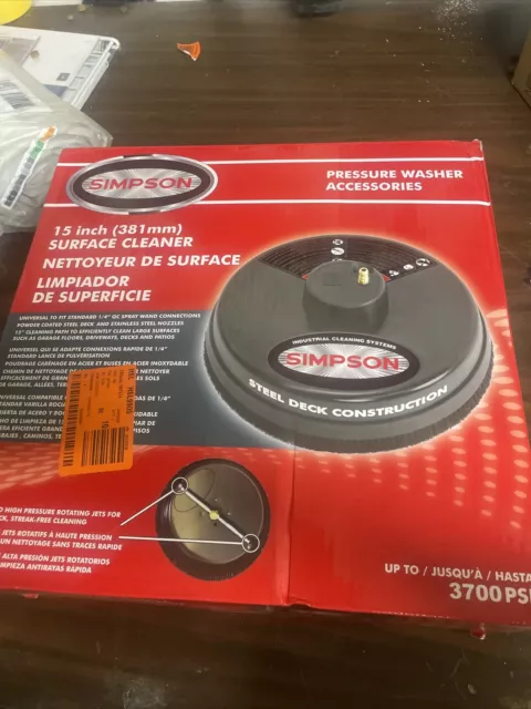 SIMPSON 80165 Simpson Cleaning 80165 Universal 15" Pressure Washer Surface Clean