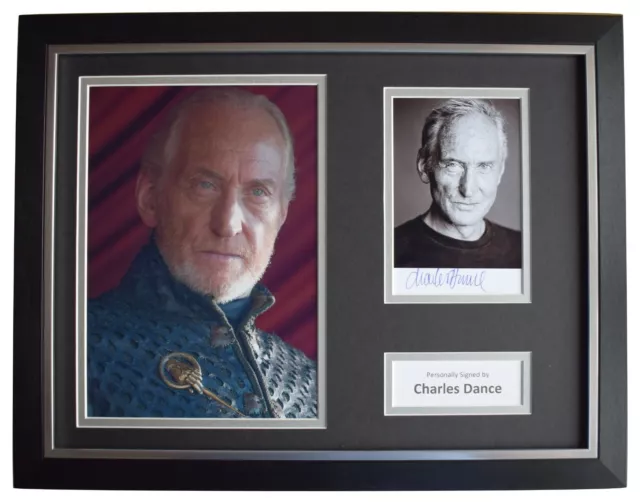 Charles Dance Signed Autograph 16x12 framed photo display Game of Thrones TV COA