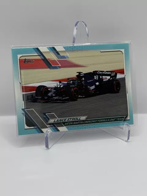 2021 Topps Formula 1 Flagship F1 Lance Stroll #103 /199 Aqua Parallel