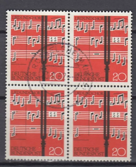 Mi.-Nr. 380 "Lied und Chor" - 4er Block aus 1962