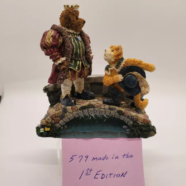 Boyd's Bears Resin Puss N Boots with His Majesty...Royal Encounter First Edition