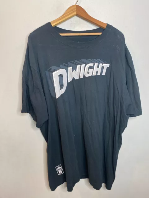adidas Dwight Howard Crew Neck S/S Tee T-shirt Crew Men's Size 3XL Black