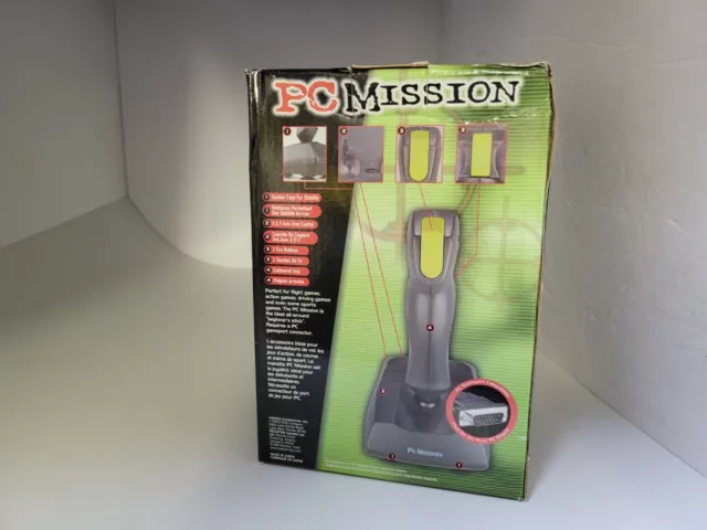 Neuf PC Mission Arcade Joie Bâton Manette de Jeu pour Windows 95 98 SV-200CP 15G