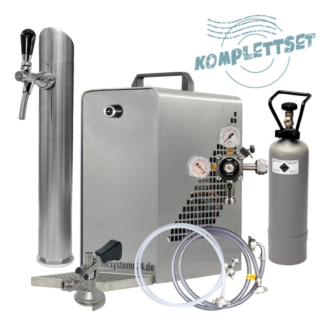 TE-25-1 Untertheken Komplettset Zapfanlage Trockenkühler - schanksysteme24