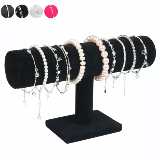 Bracelet Bangle Necklace Watch Display Stand Holder Jewelry Organizer T-Bar Rack