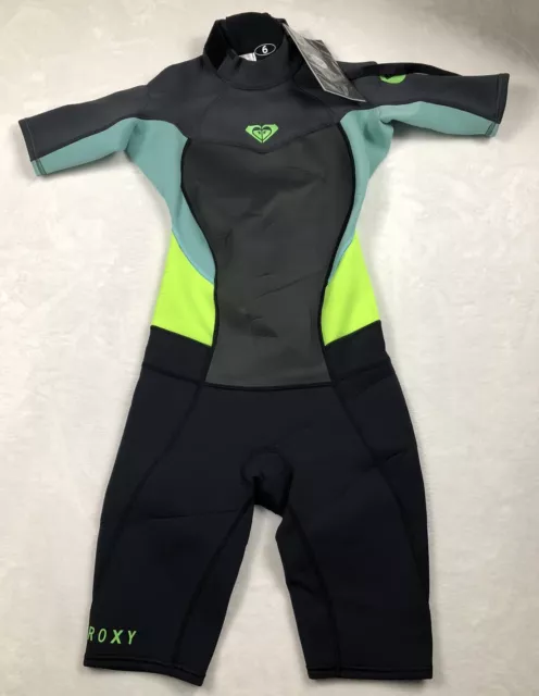 Roxy Womens Size 6 Wetsuit Shorty Syncro 2/2mm Surf NWT