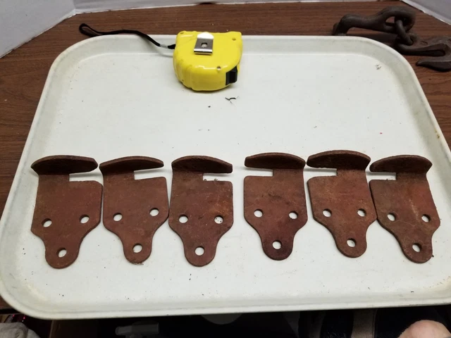 lot of 6 Old Barn Door Rolling  Hangers - 2" Wide x 4" long - 3 left & 3 right