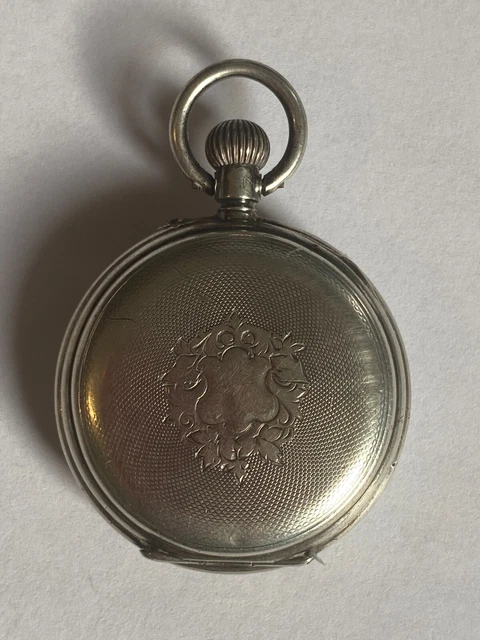 Montre De Poche En Argent Fin F.L. Paris - Médaille D'argent - Occasion Fonctionnelle