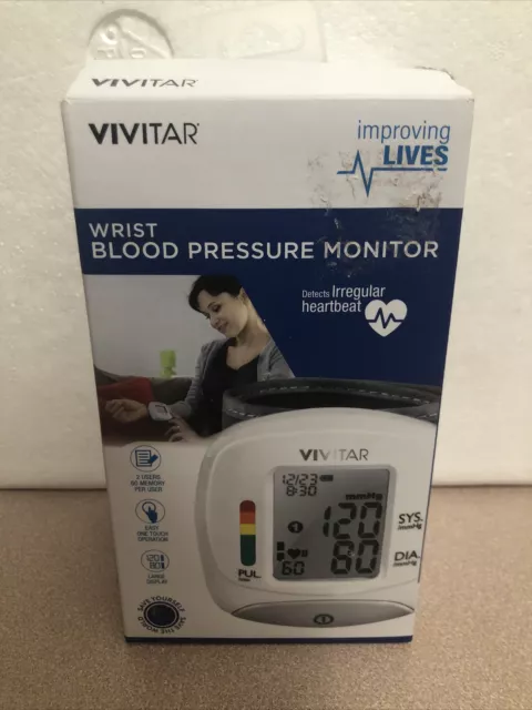 Vivitar Wrist Blood Pressure Monitor Pb-8002