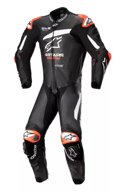 Alpinestars GP Plus V4 Motorcycle Motorbike 1PC Race Leather Suit Black / White